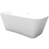 Xenz Vrijstaand Bad Cristiano 170x75x63 cm Solid Surface Wit