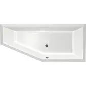 Xenz Society Compact badkuip rechts 170x75x44cm wit