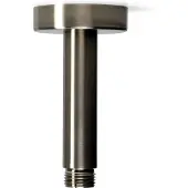 BLUE LABEL Brondby Plafondsteun - 10cm - Geborsteld Nikkel PVD - Messing - Kranen, Douchekranen, Hoofddouche Houders - 8711802073575 - Kranen, Douchekranen, Hoofddouche houders