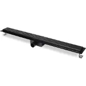 BLUE LABEL Douchegoot 70cm Vloerflens - Sleufrooster - Mat Zwart - Douche, Douchegoten - 8711802000441