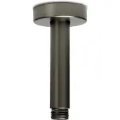 BLUE LABEL Brondby Plafondsteun - 10cm - Geborsteld Gunmetal PVD - Kranen, Douchekranen, Hoofddouche Houders - 8711802073445 - Kranen, Douchekranen, Hoofddouche houders