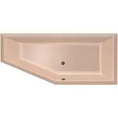Xenz Ligbad beterbad society compact rechts 180x80x44 cm mat zwart