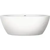 Xenz Vrijstaand Bad Sio 180x90x66 cm Solid Surface Wit