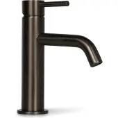 BLUE LABEL Brondby Wastafelkraan - Geborsteld Gunmetal PVD - Zonder Waste - Messing - Kranen, Wastafelkranen, Opbouw Wastafelkranen - 8711802073377