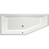Xenz Ligbad beterbad society compact links 180x80x44 cm gebroken wit