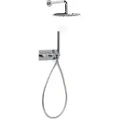 BLUE LABEL Brondby Inbouw Stortdoucheset - Chroom - Messing - Kranen, Douchekranen, Douchesets, Inbouw Douchesets - 8711802072493 - Kranen, Douchekranen, Douchesets, Inbouw douchesets