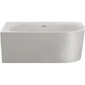 Xenz Fay half vrijstaand hoekbad 155x80 cm links wit