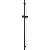 BLUE LABEL Brondby Glijstang 90cm - Mat Zwart - Messing - Kranen, Douchekranen, Douchestangen - 8711802073001 - Kranen, Douchekranen, Douchestangen