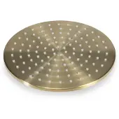 BLUE LABEL Brondby Hoofddouche 25cm - Geborsteld Goud PVD - Messing - Kranen, Douchekranen, Hoofddouches - 8711802074688 - Kranen, Douchekranen, Hoofddouches