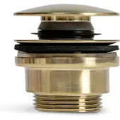 BLUE LABEL Brondby Afvoer Klikplug - Geborsteld Goud PVD - Messing - 8711802074725 - Wastafels, Afvoerpluggen