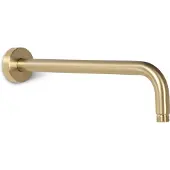 BLUE LABEL Brondby Douchearm 30cm - Geborsteld Goud PVD - Wandkraan - Kranen, Douchekranen, Hoofddouche Houders - 8711802074695 - Kranen, Douchekranen, Hoofddouche houders