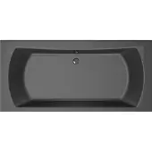 Xenz Robijn inbouw bad 190x90 cm ebony mat zwart