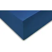 Zohome Zo home Satinado Hoeslaken Katoen Satijn 35cm Hoekhoogte - navy blue 90x210-220cm