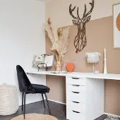 Fabryk Design FBRK. Geometrische Hert M - Wood