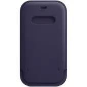 Apple iPhone 12 / 12 Pro Leren Sleeve with MagSafe Donkerviolet