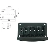 Boston B-1580-B Brug-Staartstuk - Stallion, Zwart, Pitch 10,5mm