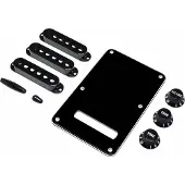 Fender Stratocaster Accessoirekit - Zwart Componentenpakket