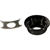 Boston JP-4-B TE-model Invoercup - Zwart Metaal met Retainer Clip