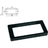 Boston HPF-02-TBK Pickup Ring voor Humbucker - Zwart Plastic