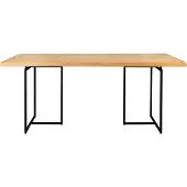 Dutchbone Eettafel Class | mdf naturel 220x90x75 cm eettafels | NADUVI