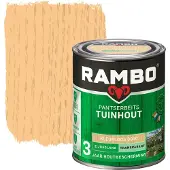 Rambo Pantserbeits Tuinhout Transparant Zijdeglans 1200 Kleurloos 0,75 Ltr