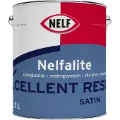 Nelf Nelfalite Xcellent Resist Satin | Zijdeglans Binnenlak 2,5 LTR - Wit