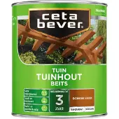 Cetabever Buitenbeits Transparant Tuinhoutbeits - Donker Eiken - Zijdeglans