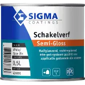 Sigma Schakelverf Semi-Gloss | Halfglans Eén-pot-systeem 500 ML - Wit