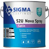Sigma S2U Nova Spray Satin | Verspuitbare Zijdeglans Lakverf Binnen 2,5 LTR - Kleur|1|2