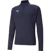 Puma teamLIGA 1/4 Zip Top Heren sportshirt - Navy-White