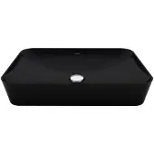 SaniGoods Aqualis keramische waskom 60x40cm mat zwart