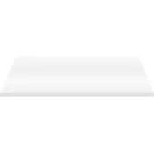 Aloni Wastafelblad MDF – 152 cm – Glanzend Wit
