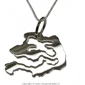 MOOYE ® - Collectie Zilveren Provincie Zeeland ketting hanger