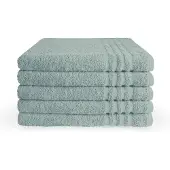 Byrklund handdoeken 70x140 - set van 5 - Hotelkwaliteit - Zeeblauw