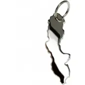MOOYE ® - Collectie Zilveren Landkaart Zweden ketting hanger