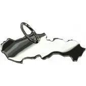 MOOYE ® - Collectie Zilveren Landkaart Slowakije ketting hanger