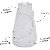 Snuz Snuzpouch Baby Slaapzak White Spot 1.0 TOG - 0-6 mnd