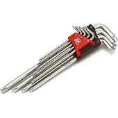 AOK 9 Delige Professionele Torx Lange Inbussleutel Set Slagvast