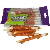 Braaaf 10x Hondensnack Rol Sticks Kip 12 Cm 80 Gr