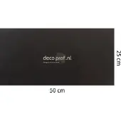 Walluxe Leathr Zeeuws Zwart Uni Zelfklevend 1 m² - 25 x 50 cm