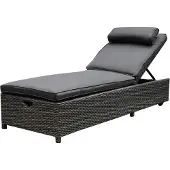 AVH-Collectie Thermen ligbed 189x65xH31 cm antraciet