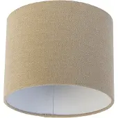 QAZQA Stoffen lampenkap lichtbruin rond 18/18/14