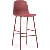 Normann Copenhagen Barstoel Form Bar Chair 75 cm Steel Red