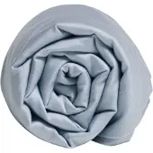 Yumeko Kinderlaken Katoensatijn 120x150 Blauw - Eco, Bio & Fairtrade