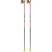 LEKI - Langlaufstokken - Prc 750 Lady Neonpink-Neonyellow-Black voor Dames - Maat 160 cm - Roze