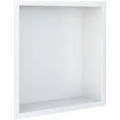 Looox BoX nis - 30x30x7cm - inbouw - met flens - wit box30flw