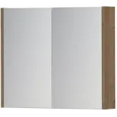 Ink SPK1 Spiegelkast 2 Deuren - 70x60cm - Fineer Ash Grey - Spiegels, Spiegelkasten - 8718835100537