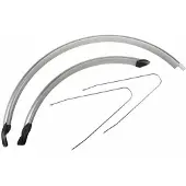 Falkx Spatbordenset cr20a 28 inch 60 mm kunststof grijs