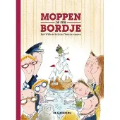Eenhoorn Moppen op een bordje
