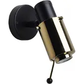 DCW éditions Biny Spot Wandlamp Built-in LED | Without Switch | Black | Gold